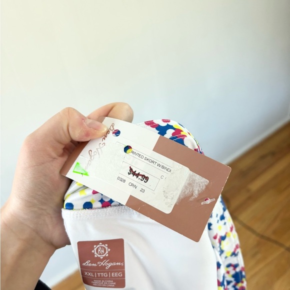 Ben Hogan Women's Geo Print Culotte Skirt skort performance XXL New - Picture 6 of 6